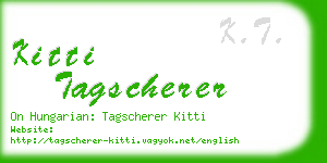kitti tagscherer business card